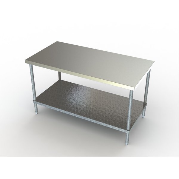 Delux Work Table,  60"W X 30"D X 35"H,  W/ Adjustable Undershelf