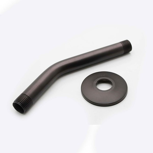 8 Inch Shower Arm W/Flange,  Oil Rubbed Bronze