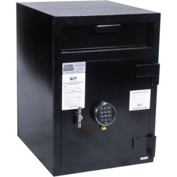 Cennox Mail Box Drop Safe MB2720ICHS2SG40 19"W x 22"D x 27"H Electronic Lock - 3.57 Cu. Ft. Black