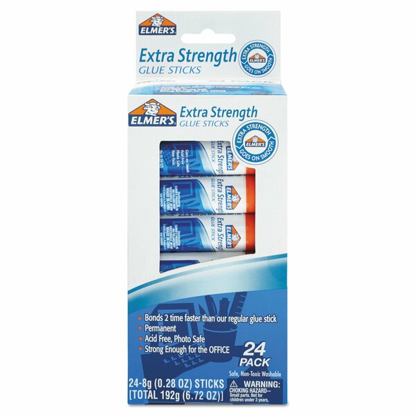 Extra-Strength Office Glue Stick,  0.28 oz,  Dries Clear,  PK24