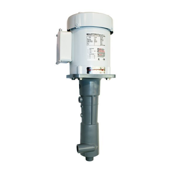 Vertical Centrifugal Chemical Pump, 40 GPM, CPVC, 3/4-HP, 3-PH
