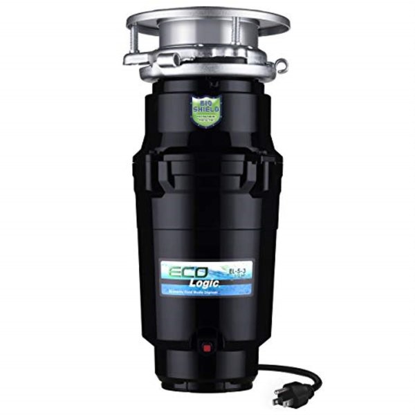 1/2 HP Continuous Feed Garbage Disposal with Stainless Steel Sink Flange