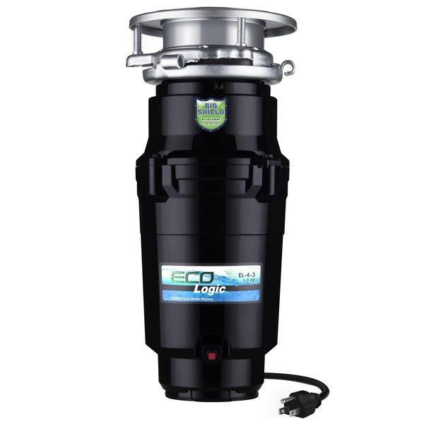 1/3 HP Continuous Feed Garbage Disposal with Stainless Steel Sink Flange