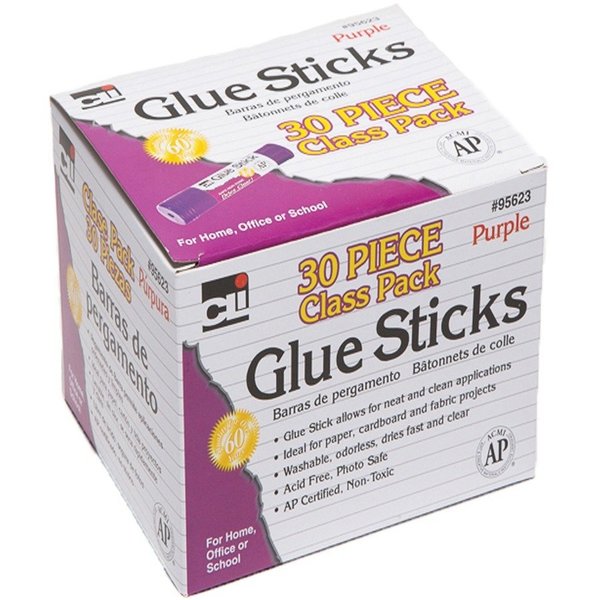 Glue Stick Class pack,  .28oz.,  30/BX,  Purple PK