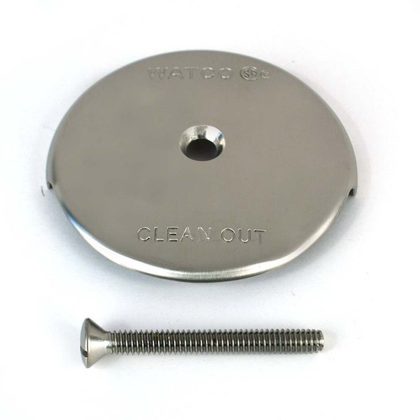 Single-Hole Bath Overflow Plate Includes Overflow and Screw,  Nickel