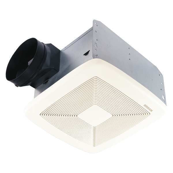 Ceiling Bathroom Fan,  80 cfm cfm,  6 in Duct Dia.,  120V AC,  Energy Star® Certified