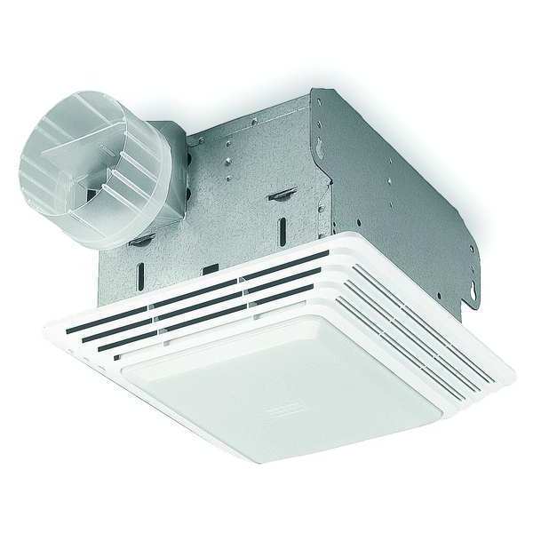 Ceiling Bathroom Fan,  50 CFM,  120V AC,  Duct Diameter 4 in,  1 Phase