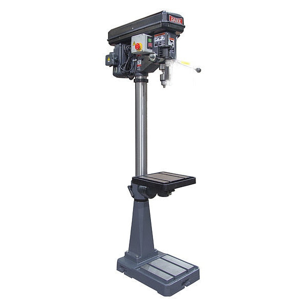 Floor Drill Press,  Belt Drive,  2 hp,  120 V,  18 in Swing,  9 Speed