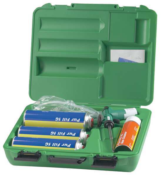 Multipurpose/Construction Spray Foam Sealant Kit,  _,  Green Case Kit,  Yellow,  1 Component