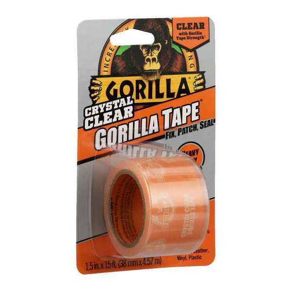 Duct Tape, Clear, 5 yd., 1-1/2 in. W
