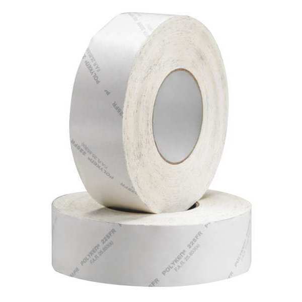 Fire Retardant Duct Tape, White, 2 in. W