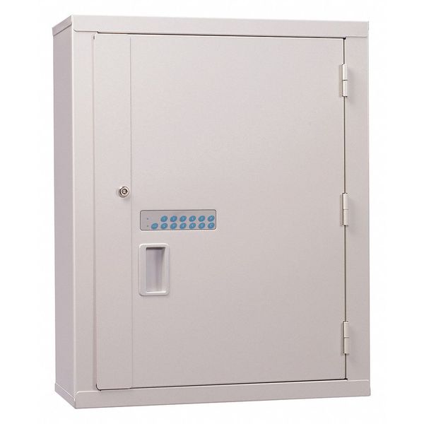 High Security Narcotics Cabinet w/Electric Lock 1-Fixed,  2-Adjust Shelf