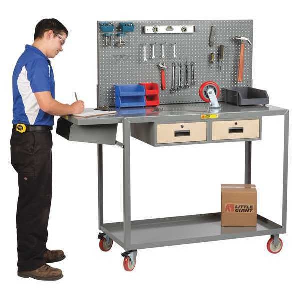 Mobile Workstation, Work Height, 24 x 48"