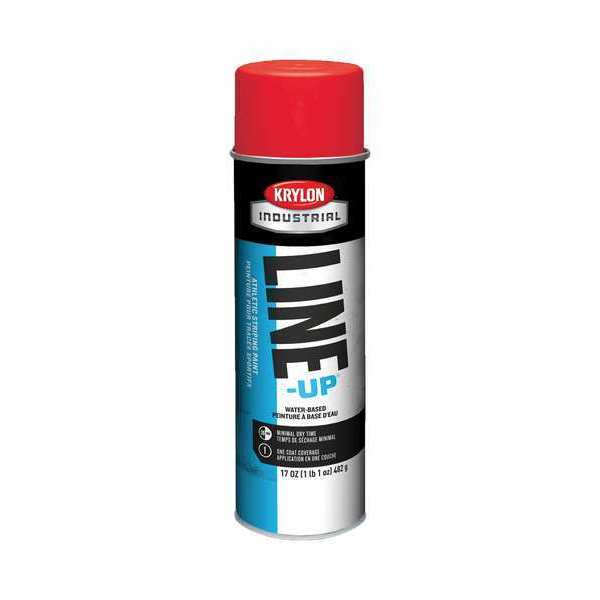 Athletic Field Striping Paint,  17 oz.,  Athletic Scarlet,  Water -Based