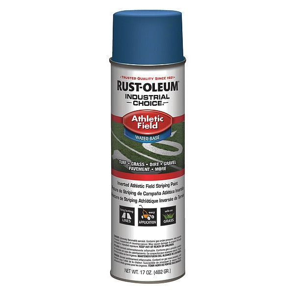 Athletic Field Striping Paint,  17 oz.,  Royal Blue,  Water -Based