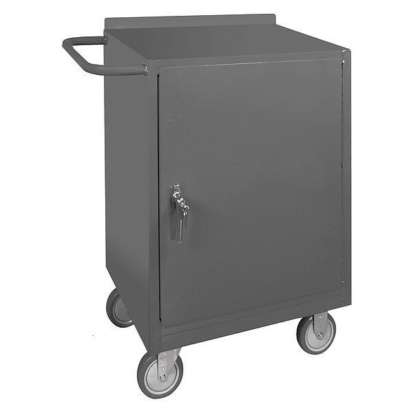 Mobile storage cabinet with work surface,  1 shelf,  1200 lb capacity