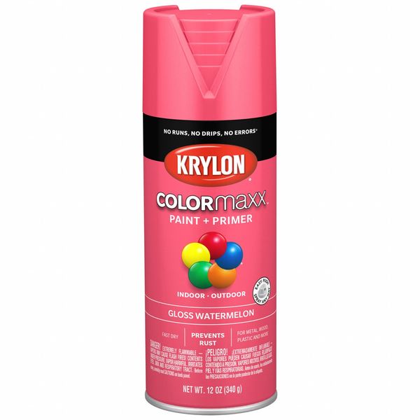 Spray Paint, Gloss, Watermelon, 12 oz