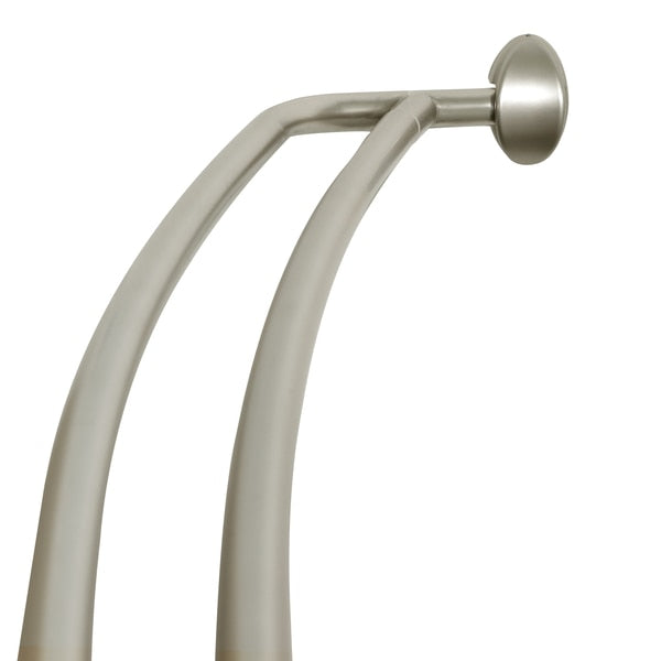 DOUBLE ALUMINUM CURVED ROD BRUSHED NICKEL