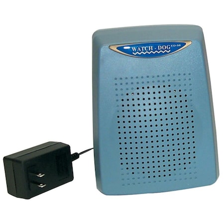 Barking Dog Alarm, 110VAC, ABS Plastic, Light Blue