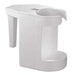 Toilet Cleaning Caddy, 3-1/4 in L, 6 in H, 7-1/4 in D, Plastic, White