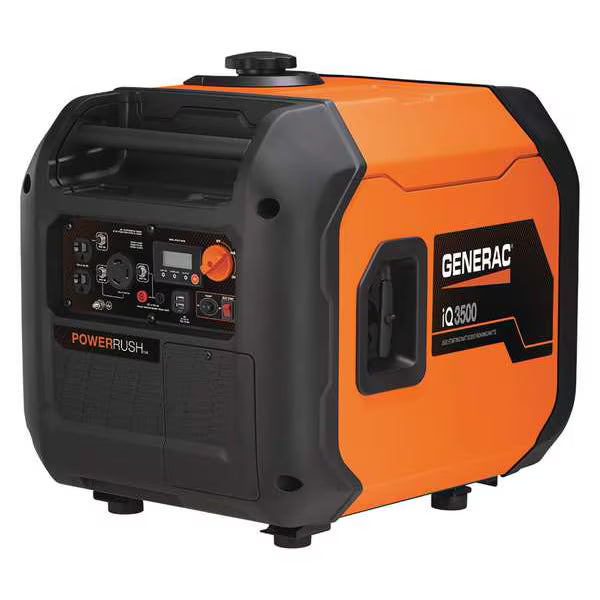 Portable Generator, Gasoline, 3,000 W Rated, 3,500 W Surge, Electric/Recoil Start, 120V AC