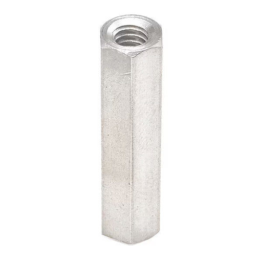 Hex Standoff, #6-32 Thrd Sz, 9/16 in L, Stainless Steel Plain, 1/4" Hex W