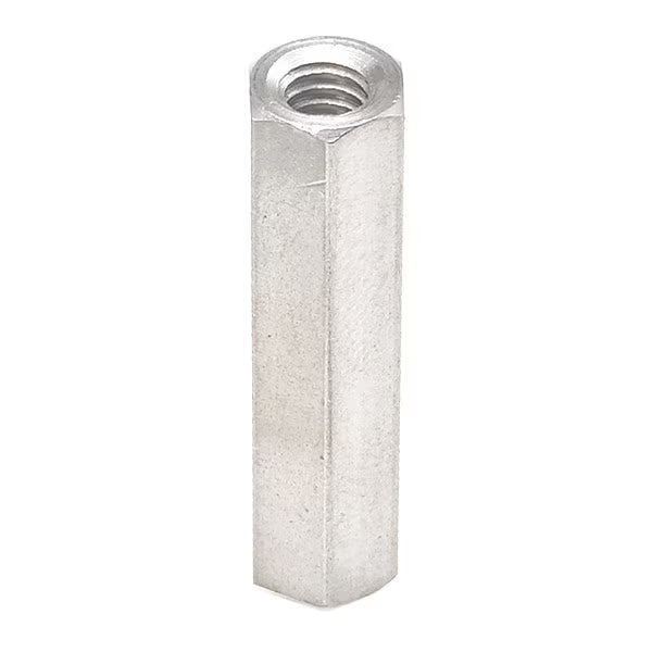 Hex Standoff, #6-32 Thrd Sz, 9/16 in L, Stainless Steel Plain, 1/4" Hex W