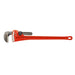 60" Heavy-Duty Straight Pipe Wrench, 8" Pipe Capacity, Red