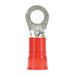 Ring Terminal, 1/4 in Stud Size, 8 AWG, 1,000 V, Nylon Insulated, Red, Crimp Termination Only