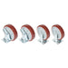 Plate Caster Kit,900 lb. Load Rating