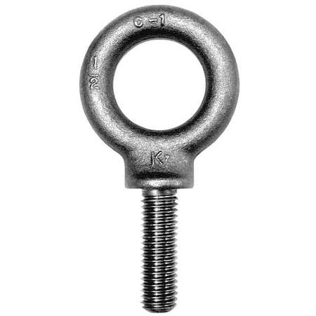 Eye Bolt With Shoulder, M64-6.00, 127 mm Shank, 102 mm ID, Steel, Plain