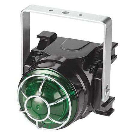 Warning Light, Green, LED, 120 to 240V AC, 60, 75, 90 FPM, Not Applicable Dia., U-Bracket