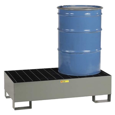Spill Deck, 66 gal Spill Capacity, 2 Drums, 2,000 lb Load Capacity, Heavy Gauge Steel