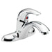 Vandal Resistant Bathroom Faucet Rigid Spout, Chrome 2 Holes, Lever Handle
