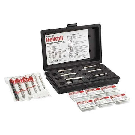 Free-Running Helical Insert Repair Kit, Helical Inserts, Plain 18-8 Stainless Steel, 60 Inserts