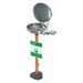 Plumbed Eyewash, Floor Mount, Plumbed, 38 in H., 16 in W