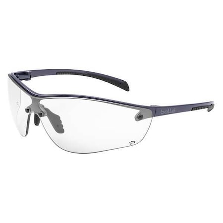 Silium+, Safety Glasses, Anti-Fog, Anti-Static & Anti-Scratch, Clear Lens, Black/Gray Frame