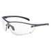 Silium+, Safety Glasses, Anti-Fog, Anti-Static & Anti-Scratch, Clear Lens, Black/Gray Frame