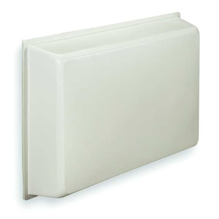 Indoor Air Conditioner Cover, 21 in H x 30 in W 6 in D, Antique White, Plastic