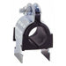 Vibration Dampening Strut Clamp, 2 in Pipe, Galvanized Steel Clamp, TPE Cushion, Channel Mount