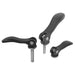 Cam Lever Adjustable Size: 2 3/8-16X50, A=96, B=33,3, Aluminum Black Powder-Coated, Comp: Steel