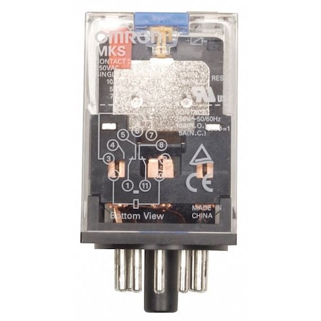 Plug-In, General Purpose Relay, Octal, 10 A, 8 Pins, Plug-in