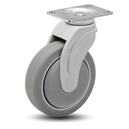 4" X 1-1/4" Non-Marking Rubber Thermoplastic Swivel Caster, No Brake, Loads Up To 240 lb