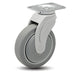 4" X 1-1/4" Non-Marking Rubber Thermoplastic Swivel Caster, No Brake, Loads Up To 240 lb