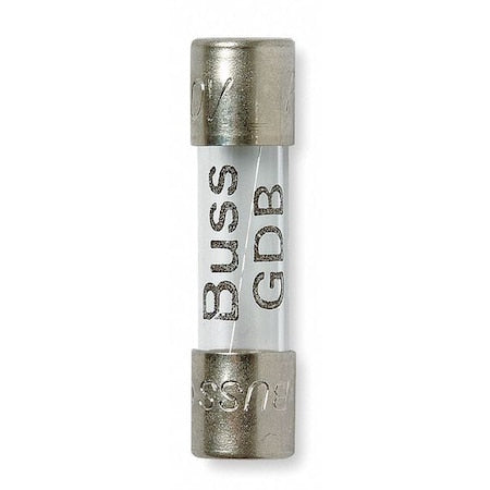 Glass Fuse, 8A, 80A at 250V AC, 5 PK