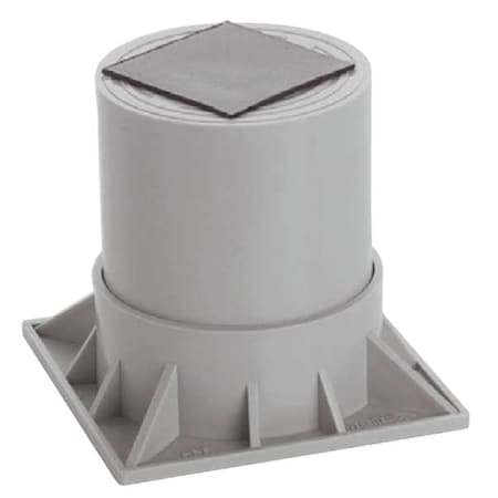 Heat Pump Riser,Two Piece, 6 In.,Gray