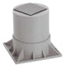 Heat Pump Riser,Two Piece, 6 In.,Gray