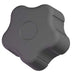 Soft Touch Star Knob, 3/8-16 Thread Size, 2-3/8" Dia., Blind Tap