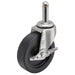 3" X 13/16" Non-Marking Polyolefin Swivel Caster, Side Brake, Loads Up To 120 lb