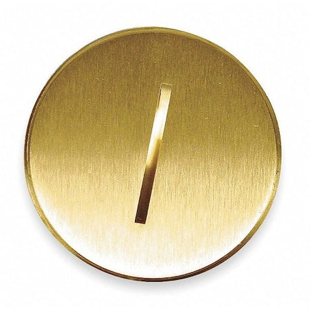 Box Cover, 1 Gang, Brass, Flush Cover Type